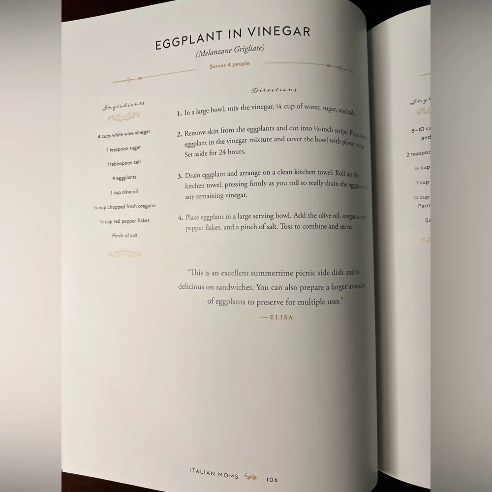 Italian Moms, A Cookbook by Elisa Constantini